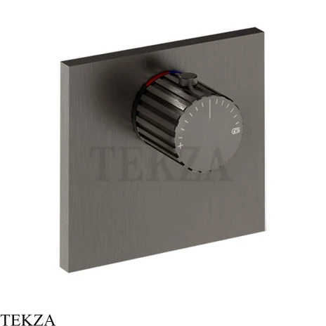 Gessi Incastri Термостат для душа, внешняя часть 75354-707, black хром Brush