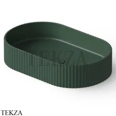 Dea Design Washbasins Раковина настольная 55х35 Solid Surface DD9811 550 11, Dark Green №11