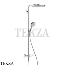 Hansgrohe Raindance Select S 300 2jet Душевая колонна с термостатом 27133400, белый-хром глянец