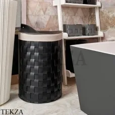 ADJ Dubai Корзина для белья круглая напольная 1057.01/03, черный/серый