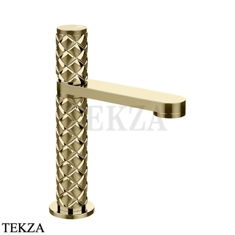 Gessi Pelle Tresse Смеситель для раковины, с донным клапаном 78051-710, Brass PVD