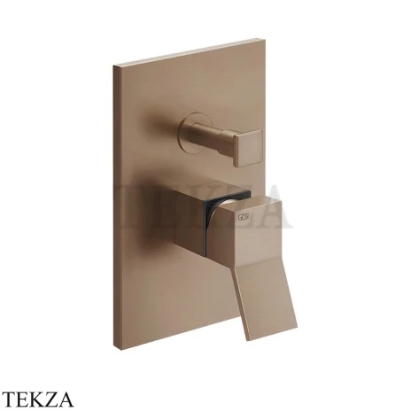 Gessi RETTANGOLO K Смеситель для душа 2 потока, внешняя часть 53079-708, Copper Brushed PVD