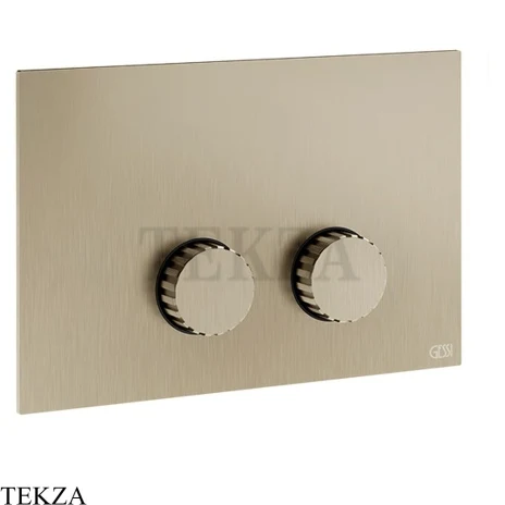 Gessi Incastri Клавиша смыва для инсталляции SANIT, Villeroy&Boch 75619-149, нерж. сталь Brush / никель Brushed