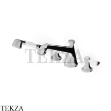 Zucchetti Agora Classic Смеситель на борт ванны с гарнитуром ZAM486, хром глянец