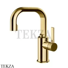 Gessi INCISO Смеситель для раковины ручка сбоку, без гарнитура 58009-246, Gold PVD