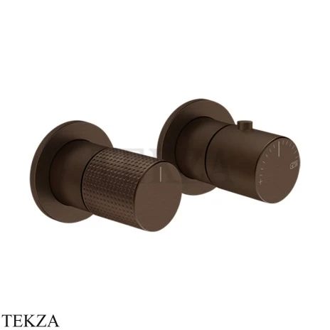 Gessi Habito CESELLO Термостат для душа на 1 поток, внешняя часть 70432-845, Dark Bronze