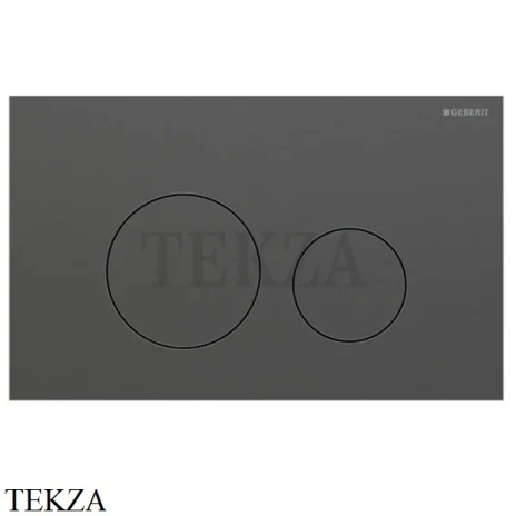 Geberit Sigma40 Клавиша смыва круглая, сталь 115.628.QD.1, черный хром шлифованный