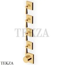 Zucchetti Bellagio Термостат для душа, 4 выхода, внешняя часть ZB2804.C40, золото глянец