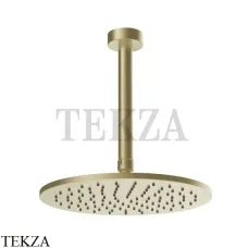 Gessi ANELLO Верхняя лейка с потолочным кронштейном под размер 63350-727, Brushed Brass