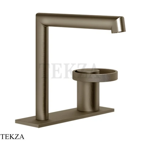 Gessi ANELLO Смеситель для раковины на планке, без донного клапана 63315-761, Coffee Bronze Br. PVD