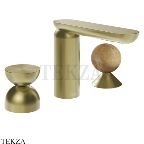 Gessi Perle Смеситель для раковины на 3 отв., без гарнитура 74938-727, шампань Brushed