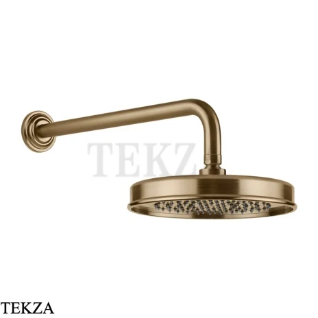 Gessi VENTI20 Верхний душ 200 с настенным креплением 65148-726, Warm Steel Br. PVD