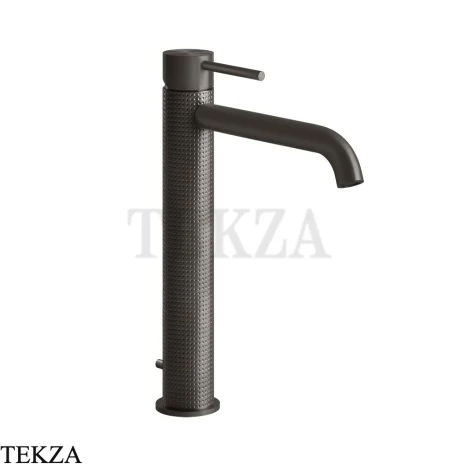 Gessi 316 CESELLO Смеситель для раковины длинный, с донным клапаном 54403-707, Black Metal Brushed PVD