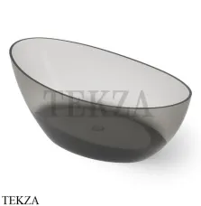 Dea Design Elegant Ванна отдельностоящая овальная 160x80 Glasstech DD8643 1600 R4, Smoky Black R4