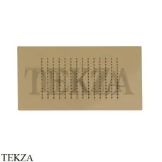Newform Душевая лейка квадрат, стальная с дождевой струей 683.61.020, PVD Glossy Gold