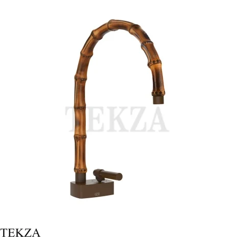 Gessi Jacqueline Смеситель для раковины средний, без донного клапана 77019-845, бронза Dark Brush