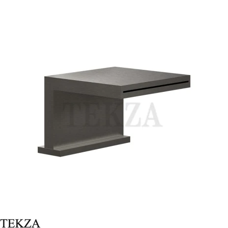 Gessi CASCATA Каскадный излив на борт ванны или подиум 20191-707, Black Metal Brushed PVD