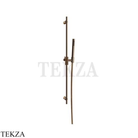Gessi INGRANAGGIO Штанга в комплекте с душевой лейкой 63584-030, Copper PVD