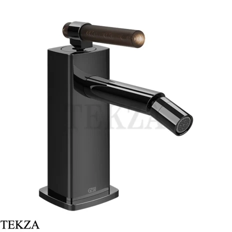 Gessi Jacqueline Смеситель для биде с донным клапаном 77267-706, black хром глянец