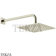 Gessi RILIEVO Верхняя душевая лейка с кронштейном 59158-720, Nickel PVD