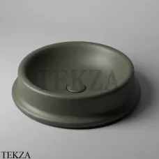Sitega SAYMA 470 Раковина накладная круглая, с донным клапаном SAYMA 470 - Moor