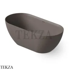 Dea Design Edge Ванна отдельностоящая овальная 160x75 Solid Surface DD8919 1600 6, Grey Brown №6