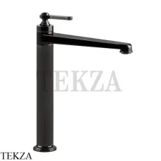 Gessi VENTI20 Смеситель для раковины высокий, без донного клапана 65004-706, Black Metal