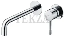 Boheme Uno Смеситель для раковины из стены, комплект с встройкой Uno 465-CR Хром глянец