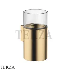 Dornbracht Стакан настенный с держателем, хрусталь прозрачный 83400979-09, латунь глянец (23kt Gold) Dornbracht Стакан настенный с держателем, хрусталь прозрачный 83400979-09, латунь глянец (23kt Gold)