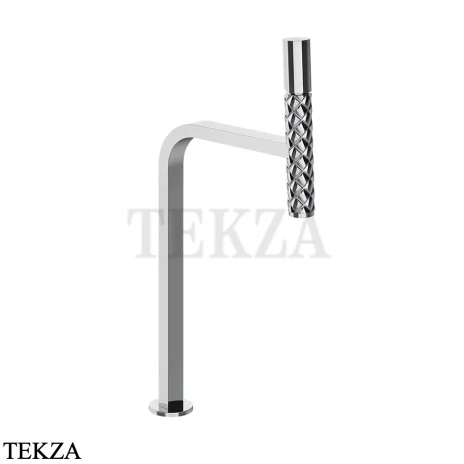 Gessi Pelle Tresse Смеситель для раковины высокий, с донным клапаном 78553-031, хром глянец