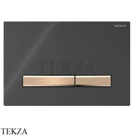 Geberit Sigma50 Клавиша смыва, стекло 115.670.DW.2, черный-красное золото