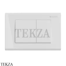 Aqueduto QUADRADO Панель-клавиша смыва для унитаза QUA0110, Белый глянец