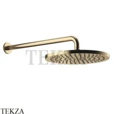 Dornbracht Верхний душ D30 с настенным креплением 28679970-28, латунь сатинированная Dornbracht Верхний душ D30 с настенным креплением 28679970-28, латунь сатинированная