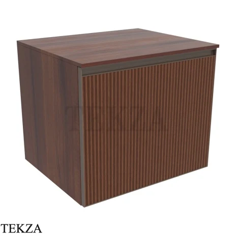 Flaminia Cubika тумба под раковину подвесная 60×50×50 см, 1 ящик, орех Noce Greca