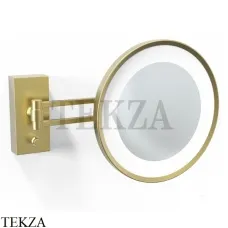 Decor Walther Round BS 36 LED Косметическое зеркало, 5х увеличение, от сети 0122182, золото матовое