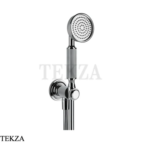 Gessi VENTI20 Душевой комплект с душевой лейкой, шланг, вывод 65123-031, хром глянец