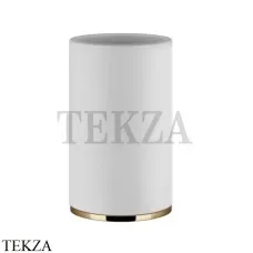 Gessi INCISO accessories Стакан настольный, композит белый 58531-735, Warm Bronze PVD