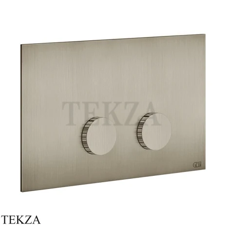 Gessi INGRANAGGIO Клавиша смыва для инсталляции SANIT, Villeroy&Boch 54643-149, нерж. сталь Brush / никель Brushed