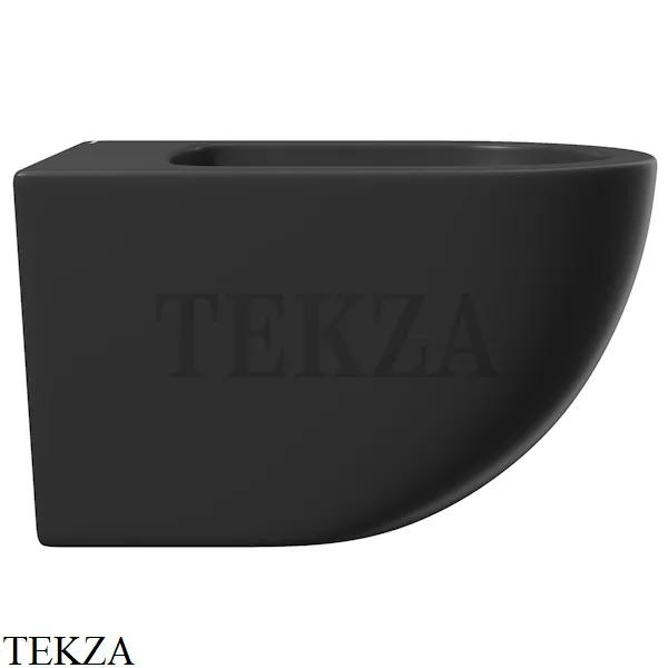 Aqueduto OVO Биде подвесное, 1 отверстие под смеситель OVO0340 Черный матовый