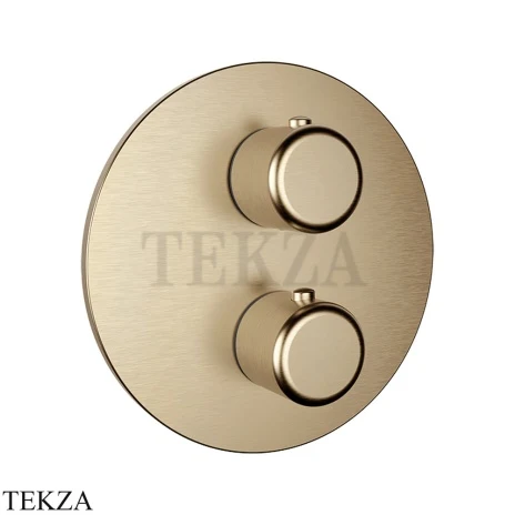 Gessi Goccia Термостат для душа на 3 выхода, внешняя часть 33846-726, Warm Bronze Br. PVD
