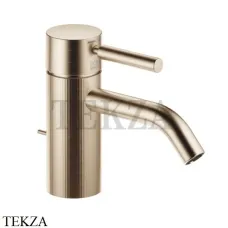 Dornbracht Meta Смеситель для раковины 125, с донным клапаном 33505660-27, Brushed Light Gold
