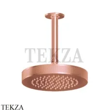 Gessi INCISO SHOWER Верхняя душевая лейка с кронштейном 58186-708, Copper Brushed
