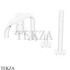 Ritmonio Diametro35 S Смеситель для ванны с гарнитуром PR52EG201 C03, белый матовый