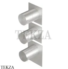 Ritmonio Dot316 Термостат для душа на 2 потока, внешняя часть PR50HE201 INOX, Brushed steel