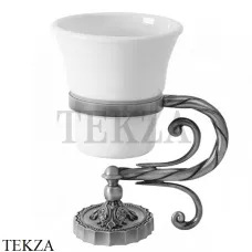 Migliore Edera Стакан настольный, керамика белая 16929, хром глянец
