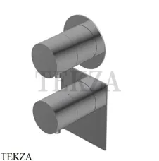 Ritmonio Diametro35 S Термостат для душа 2-3 потока, внешняя часть PR47HG202 CRB, Black Chrome