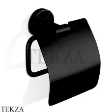 Decor Walther BASIC Держатель туалетной бумаги с крышкой, черный матовый