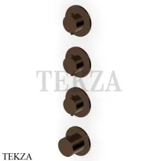 Zucchetti Helm Термостат для душа на 3 потока, внешняя часть ZHE803.XP21, brushed chocolate PVD