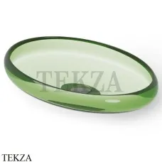 Dea Design Washbasins Раковина настольная овальная Glasstech DD9088 600 R3, Emerald R3