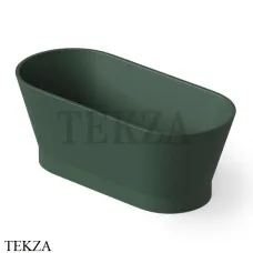Dea Design Shadow Ванна отдельностоящая овальная 150x68 Solid Surface DD8609 1500 11, Dark Green №11